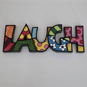 Romeo Britto Resin LAUGH Art